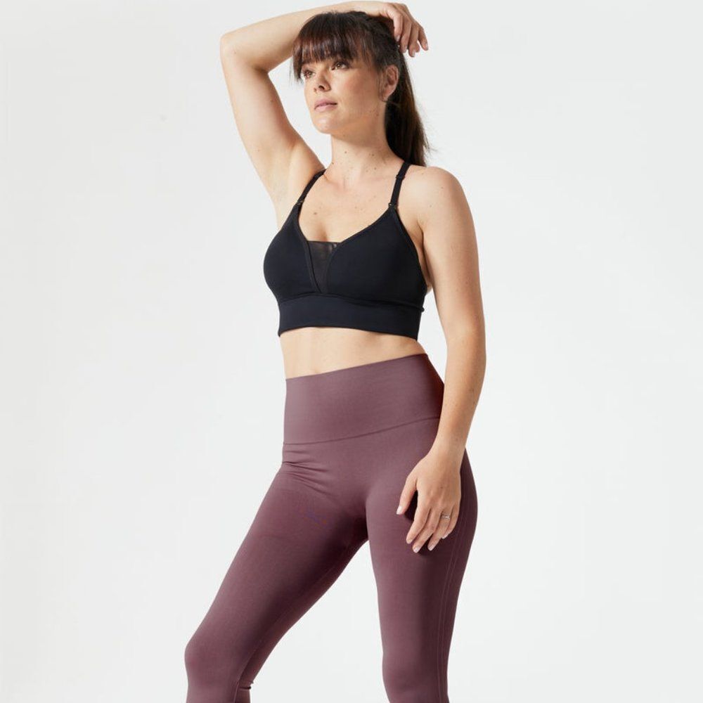 NEW BLANQI Hipster Support Crop Leggings - Soft Fawn